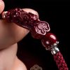 Pulsera de Atracción de Riqueza Pixiu de Cinabrio Cinnabar Pixiu Wealth Attraction Bracelet