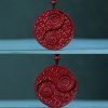 Collar de Protección contra Espíritus Malignos de Cinabrio Yin Yang Cinnabar Yin Yang Evil Spirits Protection Necklace