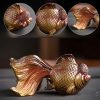 色が変わる鯉の魚レジンフィギュア Color Changing Koi Fish Resin Figurine
