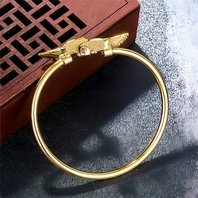 Pulseira Dupla de Carpas de Cobre para Prosperidade Copper Double Koi Fish Prosperity Bracelet
