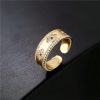 Anillo Ajustable de Ojo Turco en Cobre Copper Evil Eye Adjustable Ring