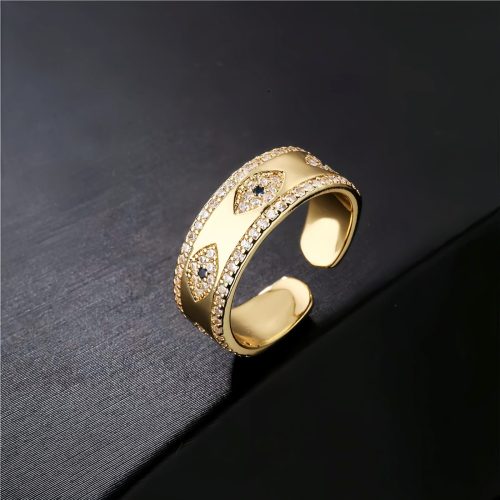 Cincin Adjustable Mata Jahat dari Tembaga Cincin Adjustable Mata Jahat dari Tembaga