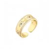 Anillo Ajustable de Ojo Turco en Cobre Copper Evil Eye Adjustable Ring