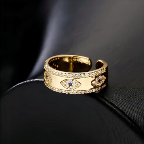 Cincin Adjustable Mata Jahat dari Tembaga Cincin Adjustable Mata Jahat dari Tembaga