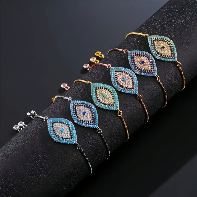 Pulsera de Protección con Ojo Turco de Cobre Copper Evil Eye Protection Bracelet