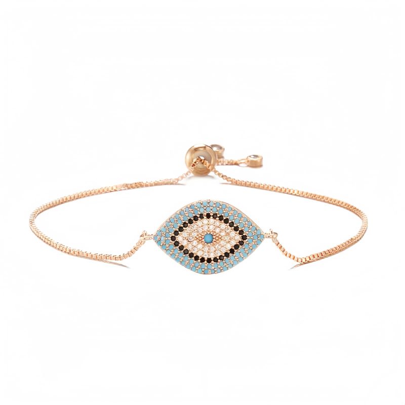 Pulsera de Protección con Ojo Turco de Cobre Copper Evil Eye Protection Bracelet