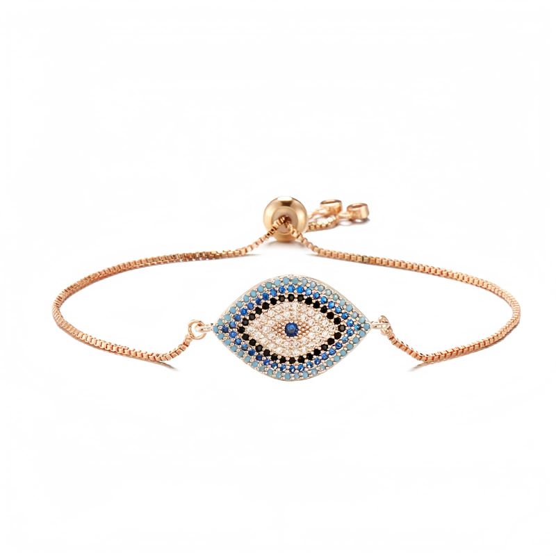 Pulsera de Protección con Ojo Turco de Cobre Copper Evil Eye Protection Bracelet