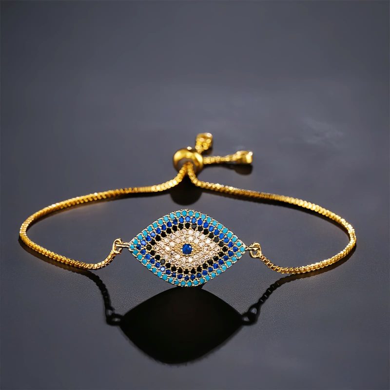 Pulsera de Protección con Ojo Turco de Cobre Copper Evil Eye Protection Bracelet