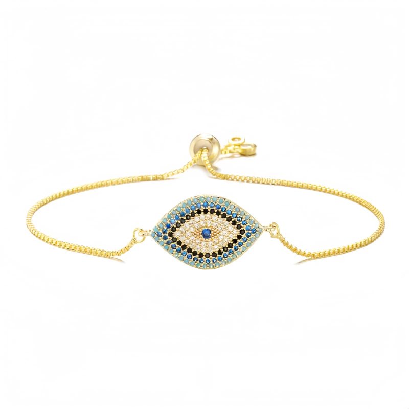 Pulsera de Protección con Ojo Turco de Cobre Copper Evil Eye Protection Bracelet