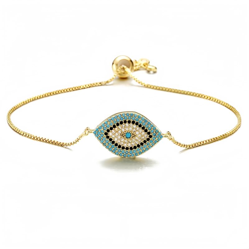 Pulsera de Protección con Ojo Turco de Cobre Copper Evil Eye Protection Bracelet