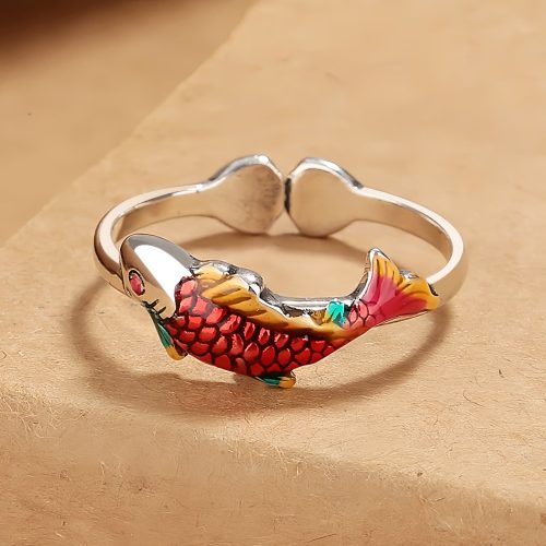 Anillo de la Abundancia con Koi de Cobre Anillo de la Abundancia con Koi de Cobre