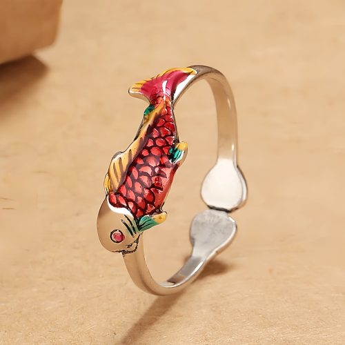 Anillo de la Abundancia con Koi de Cobre Anillo de la Abundancia con Koi de Cobre