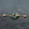 Pulseira Harmonia Carpa de Jade Ciano Cyan Jade Koi Fish Harmony Bracelet