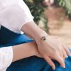 Pulseira Harmonia Carpa de Jade Ciano Cyan Jade Koi Fish Harmony Bracelet