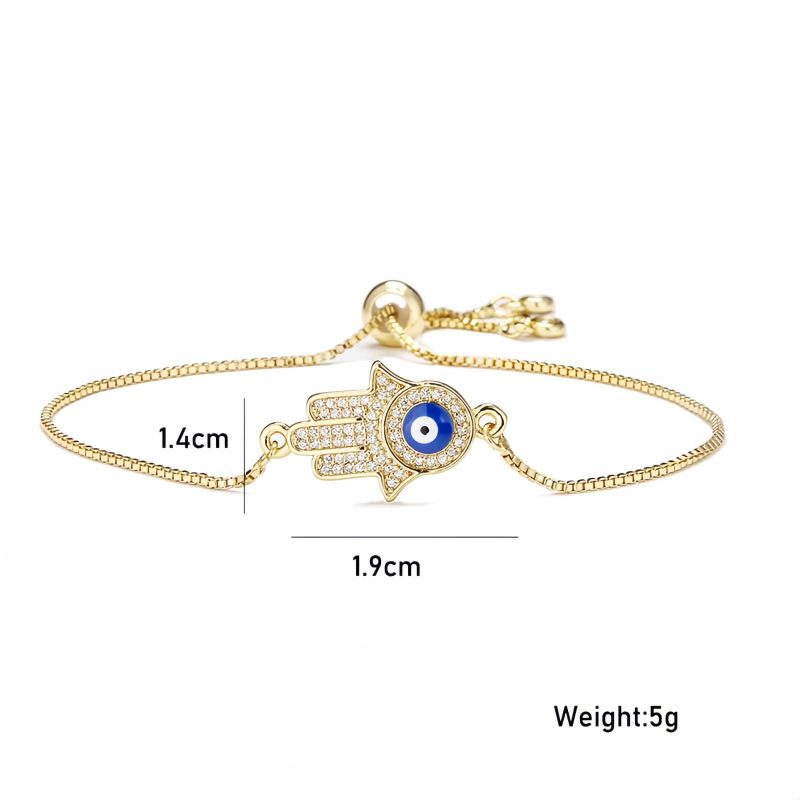 Pulseira de Cobre Olho Grego da Coragem Evil Eye Copper Courage Bracelet