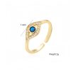 Anel de Cobre com Olho Grego para Proteção Evil Eye Copper Protection Ring