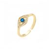 Anel de Cobre com Olho Grego para Proteção Evil Eye Copper Protection Ring