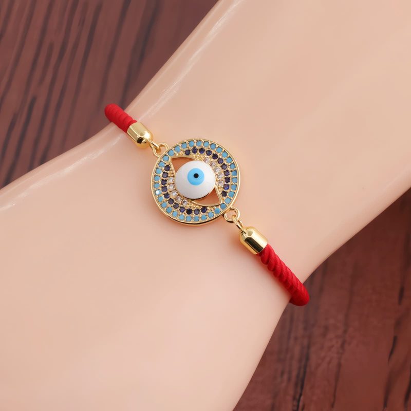 Pulseira de Proteção com Fio Vermelho e Olho Grego Evil Eye Red String Protection Bracelet