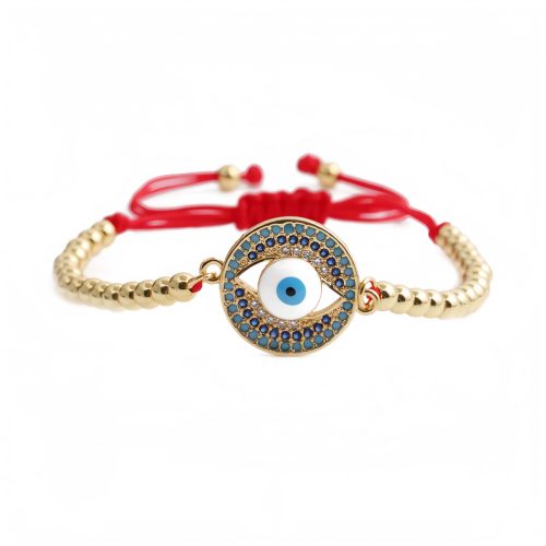 Pulsera de Protección con Hilo Rojo y Ojo Turco Pulsera de Protección con Hilo Rojo y Ojo Turco
