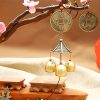 Campana de Viento de Cobre con Pez Koi Feng Shui Feng Shui Copper Koi Fish Wind Chime