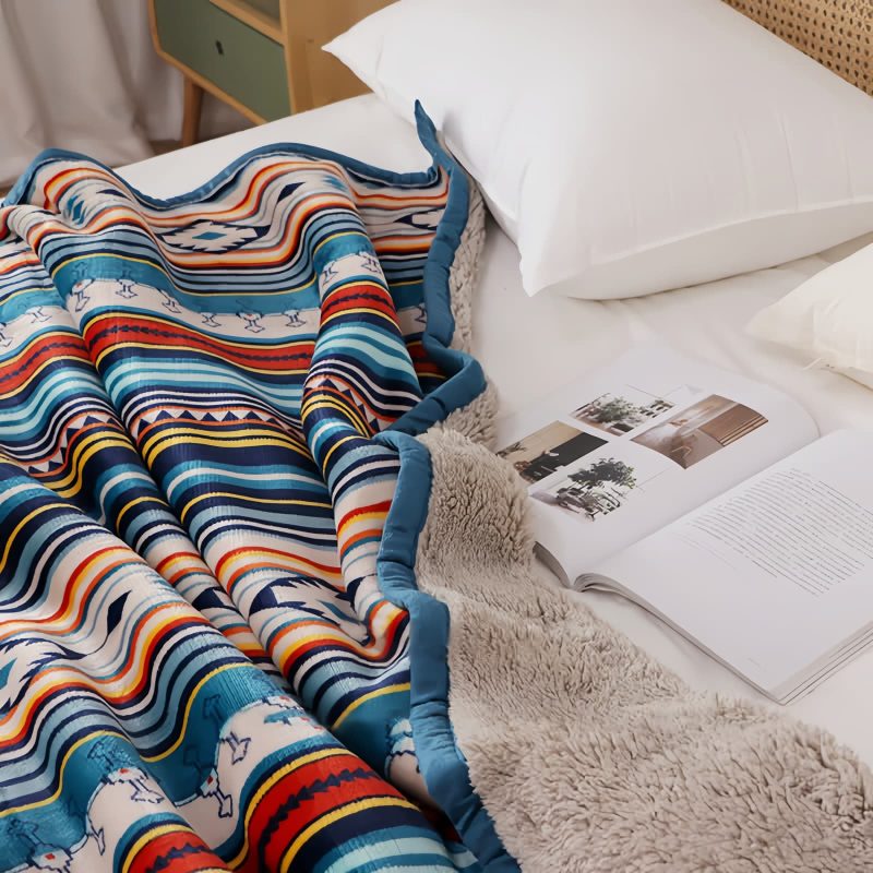Manta Suave Geométrica Geometric Soft Throw Blanket