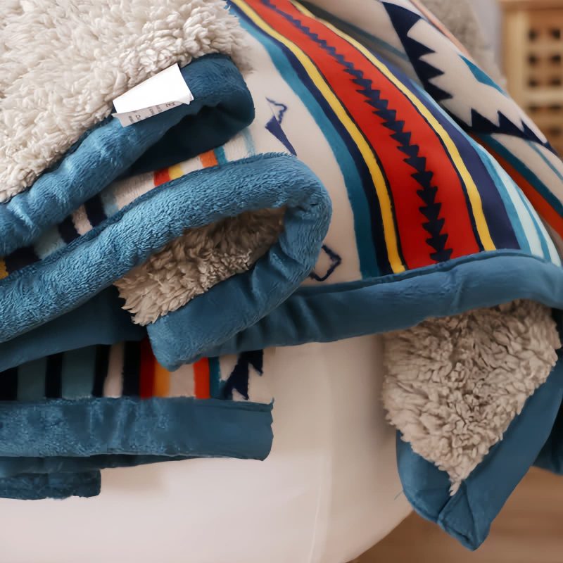 Manta Suave Geométrica Geometric Soft Throw Blanket