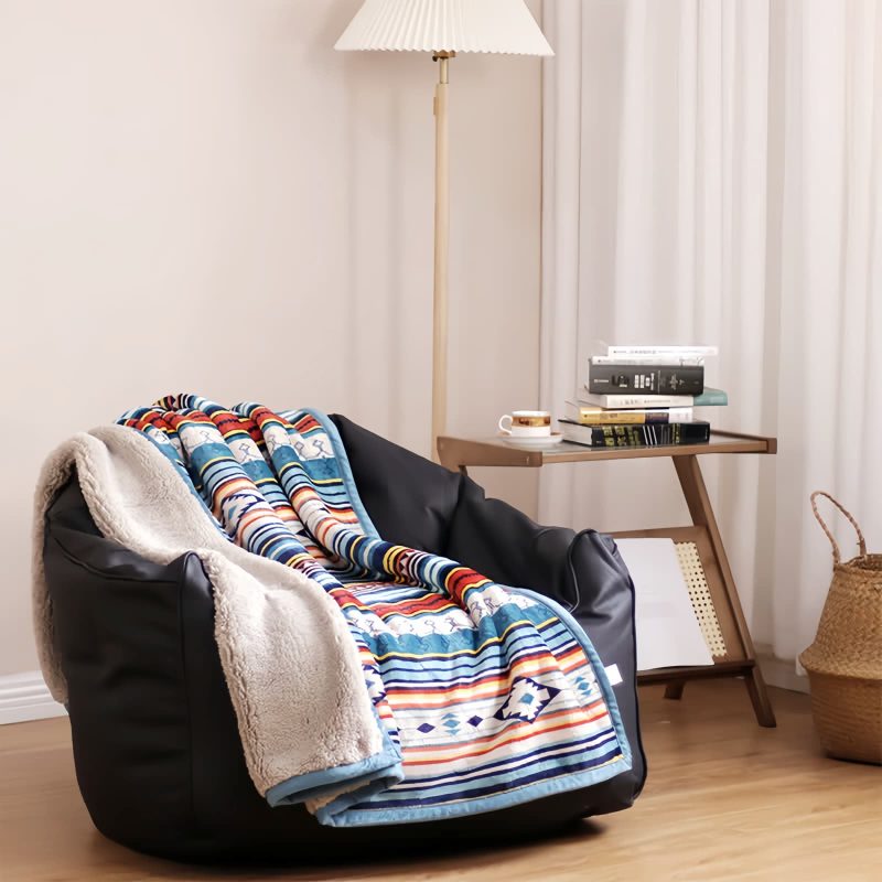 Manta Suave Geométrica Geometric Soft Throw Blanket
