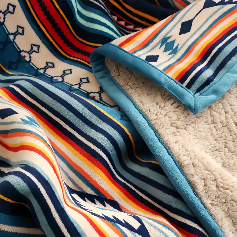 Manta Suave Geométrica Geometric Soft Throw Blanket