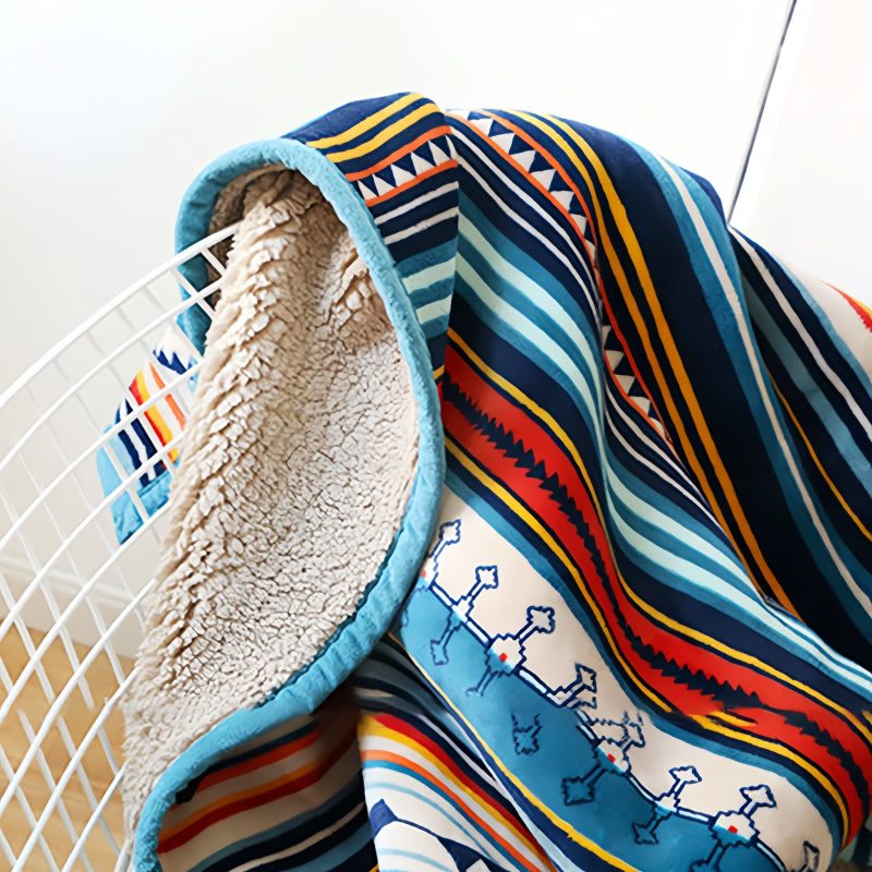 Manta Suave Geométrica Geometric Soft Throw Blanket
