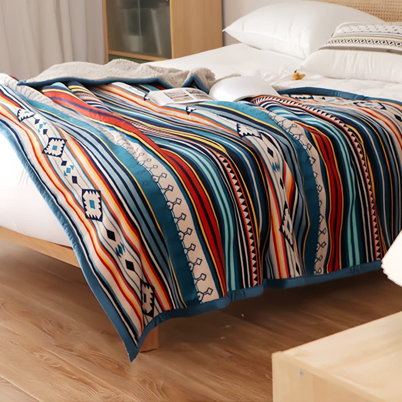 Manta Suave Geométrica Geometric Soft Throw Blanket