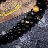 Gold Sheen Obsidian Tiger Eye Wohlstandsarmband Gold Sheen Obsidian Tiger Eye Wealth Bracelet