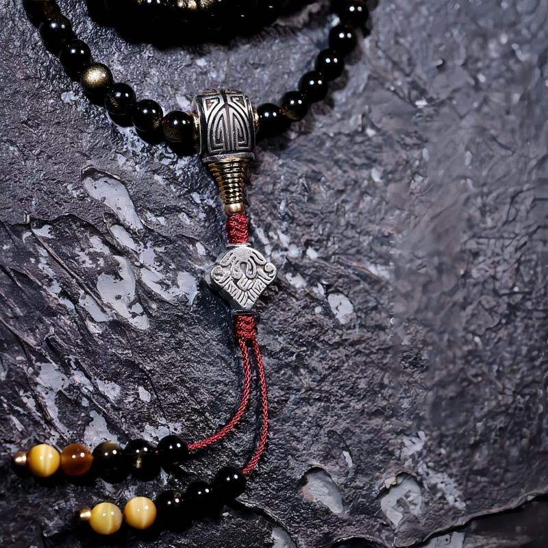 Gold Sheen Obsidian Tiger Eye Wohlstandsarmband Gold Sheen Obsidian Tiger Eye Wealth Bracelet
