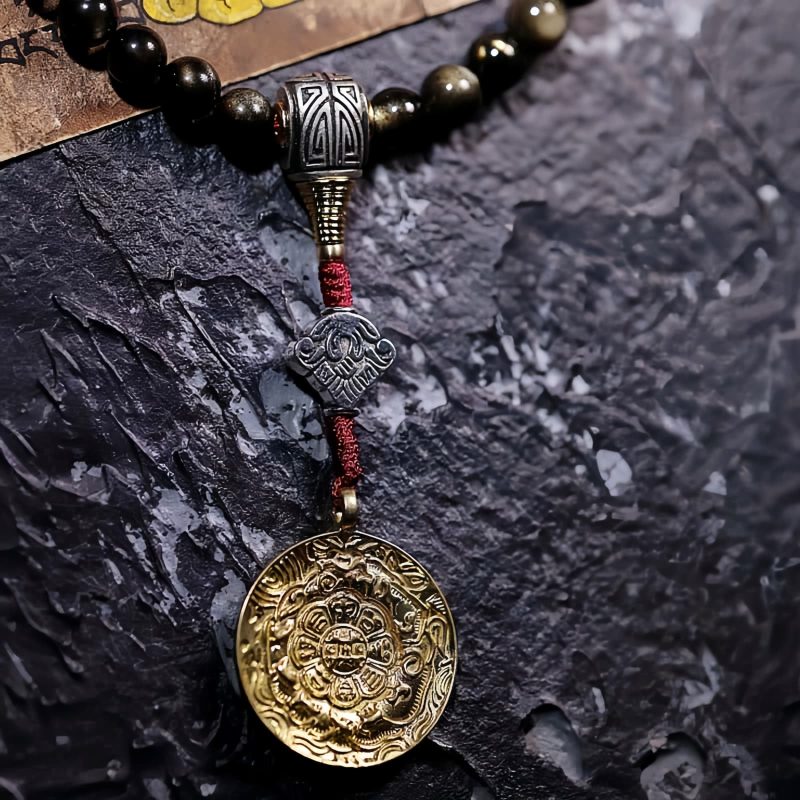 Gold Sheen Obsidian Tiger Eye Wohlstandsarmband Gold Sheen Obsidian Tiger Eye Wealth Bracelet