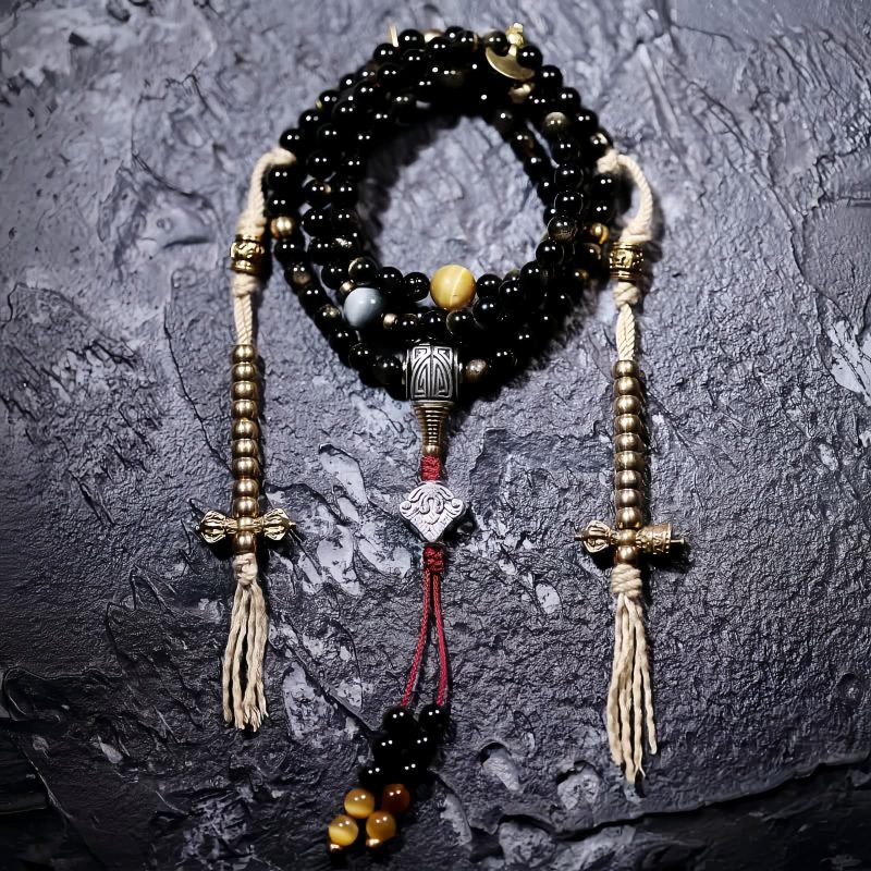 Gold Sheen Obsidian Tiger Eye Wohlstandsarmband Gold Sheen Obsidian Tiger Eye Wealth Bracelet