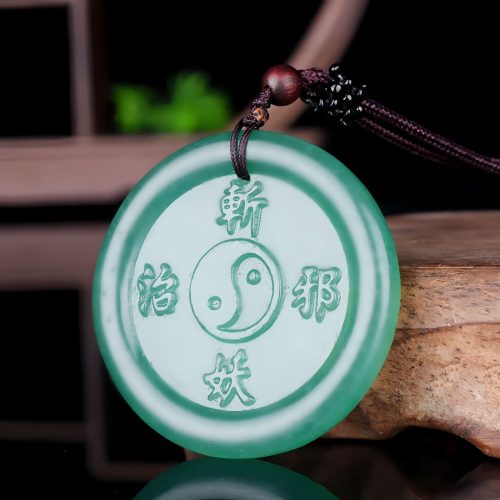 Collar con colgante Yin Yang de aventurina verde Collar con colgante Yin Yang de aventurina verde