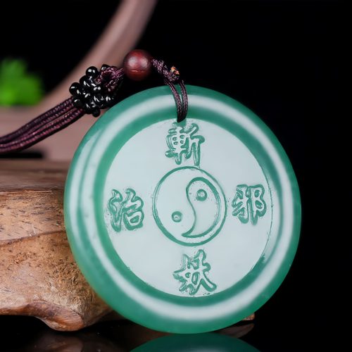 Collar con colgante Yin Yang de aventurina verde Collar con colgante Yin Yang de aventurina verde