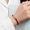 Pulsera de la Suerte de Plata de Ley 999 Om Mani Padme Hum, Hecha a Mano Handmade 999 Sterling Silver Om Mani Padme Hum Luck Bracelet