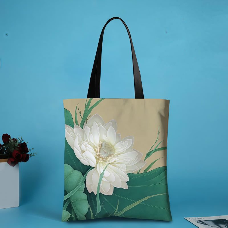 手作キャンバス鯉魚ショルダーバッグ Handmade Canvas Koi Fish Shoulder Bag