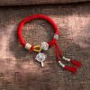 Pulsera tejida tibetana artesanal Om Mani Padme Hum, amuleto de la suerte y la fortuna Handmade Tibetan Om Mani Padme Hum Luck Fortune Braided Bracelet