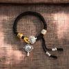 Pulsera tejida tibetana artesanal Om Mani Padme Hum, amuleto de la suerte y la fortuna Handmade Tibetan Om Mani Padme Hum Luck Fortune Braided Bracelet