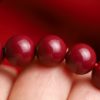 Pulseira Abençoada de Carpa de Cinábrio Natural Natural Cinnabar Koi Fish Blessing Bracelet
