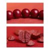 Pulseira Abençoada de Carpa de Cinábrio Natural Natural Cinnabar Koi Fish Blessing Bracelet