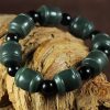 Natural Cyan Jade Healing Bracelet Natural Cyan Jade Healing Bracelet