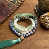 Pulsera de la Suerte de Aventurina Verde Natural con 108 Cuentas Natural Green Aventurine Luck Bracelet with 108 Beads