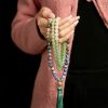 Pulsera de la Suerte de Aventurina Verde Natural con 108 Cuentas Natural Green Aventurine Luck Bracelet with 108 Beads