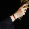 Armband aus Obsidian mit Koi-Fisch-Motiv in Silber-Schimmer Natural Silver Sheen Obsidian Koi Fish Bracelet