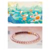 天然ストロベリークォーツ・辰砂の鯉のブレスレット Natural Strawberry Quartz Cinnabar Koi Fish Bracelet