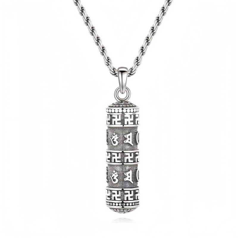 Collar de sabiduría de cobre Om Mani Padme Hum Om Mani Padme Hum Copper Wisdom Necklace