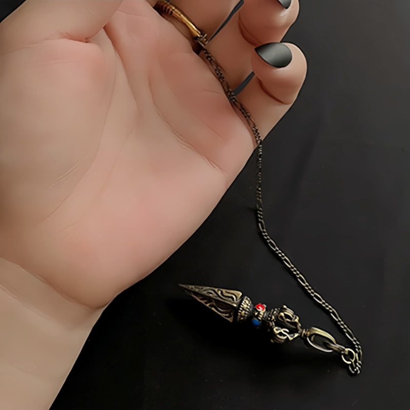 Pingente de Colar Curativo de Cobre com Pentagrama Pentagram Copper Healing Necklace Pendant