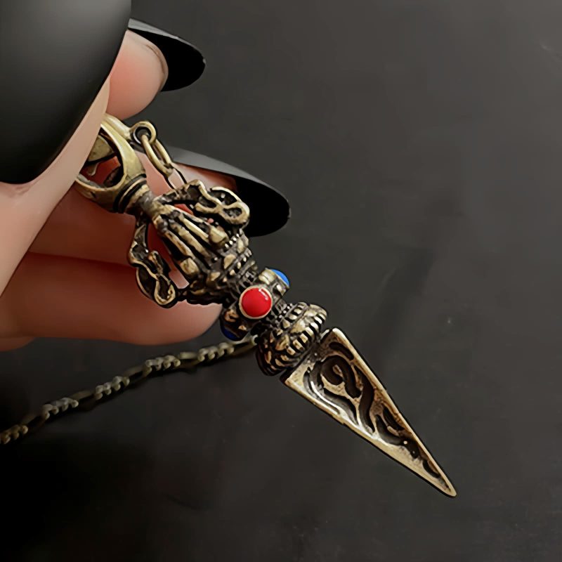 Pingente de Colar Curativo de Cobre com Pentagrama Pentagram Copper Healing Necklace Pendant